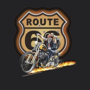 SUDADERA PERSONALZADA MOTEROS SKULL ROUTE 66 Design