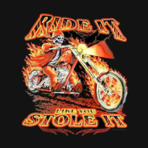 CAMISETA PERSONALIZADA MOTEROS SKULL RIDE UT Design