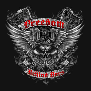 CAMISETA MUJER MOTERAS FREEDOM SKULL Design