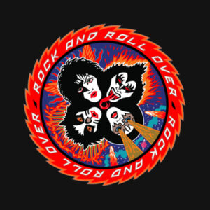 CAMISETA PERSONALIZADA  KISS ROCK AND ROLL Design