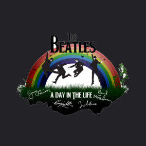 SUDADERA UNISEX PERSONALIZADA THE BEATLES RAINBOW Design
