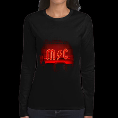 CAMISETA MUJER MANGA LARGA PERSONALIZADA AL ESTILO AC/DC Thumbnail