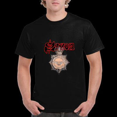 CAMISETA PERSONALIZADA.HARD ROCK,HEAVY METAL,LOGO SAXON Thumbnail