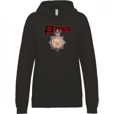 SUDADERA MUJERHARD ROCK,HEAVY METAL,LOGO SAXON Thumbnail