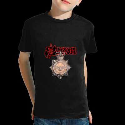 CAMISETA NIÑOS,HARD ROCK,HEAVY METAL,LOGO SAXON Thumbnail