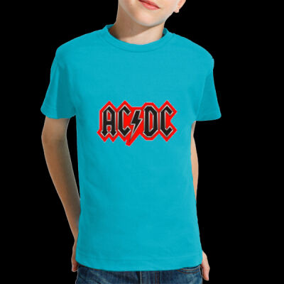 CAMISETA NIÑOS PERSONALIZADA HARD ROCK,LOGO ACDC Thumbnail