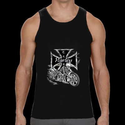 TANK TOP PERSONALIZADA MOTEROS SKULL HARLEY Thumbnail