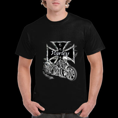 CAMISETA PERSONALIZADA MOTEROS SKULL HARLEY Thumbnail