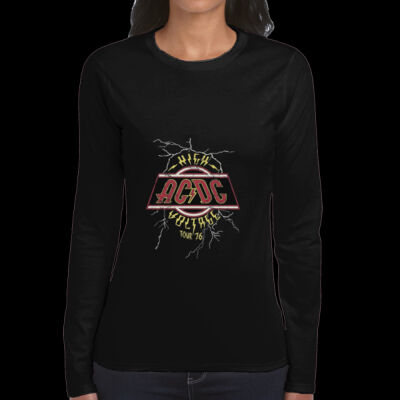 CAMISETA MUJER PERSONALIZADA AC/DC HIGH VOLTAGE  Thumbnail