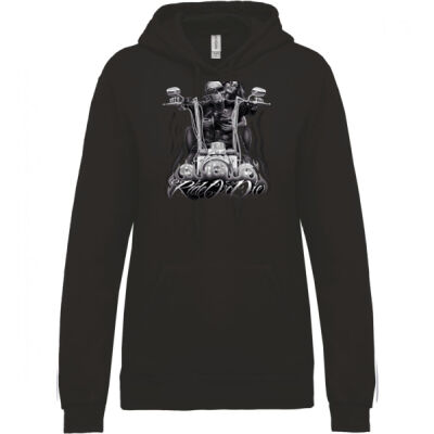 SUDADERA MUJER,MOTOS,SKULL,RIDE OR DIE  Thumbnail
