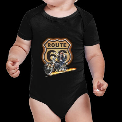 BODY BEBE PERSONALZADO MOTEROS SKULL ROUTE 66 Thumbnail