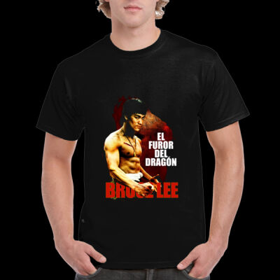 CAMISETA DE PELICULA BRUCE LEE EL FUROR DEL DRAGON Thumbnail