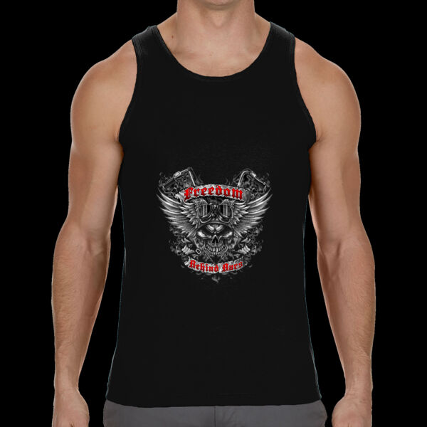 TANK TOP PERSONALIZADO MOTEROS FREEDOM SKULL Thumbnail