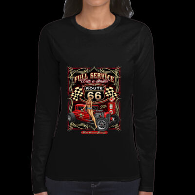 CAMISETA MUJER PERSONALIZADA ROUTE 66 HOT ROD Thumbnail