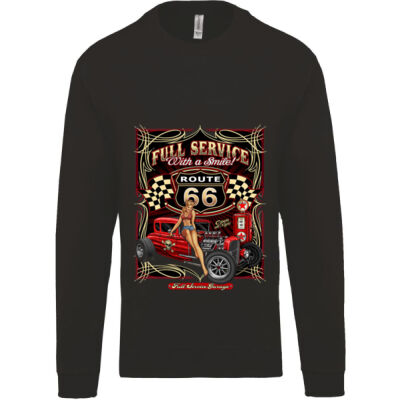 SUDADERA UNISEX PERSONALIZADA ROUTE 66 HOT ROD Thumbnail
