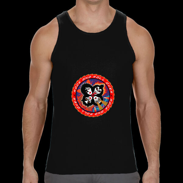 TANK TOP PERSONALIZADO  KISS ROCK AND ROLL Thumbnail