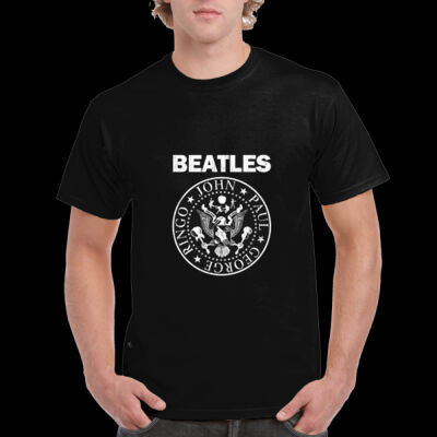 CAMISETA PERSONALIZADA THE BEATLES ESTILO RAMONES Thumbnail