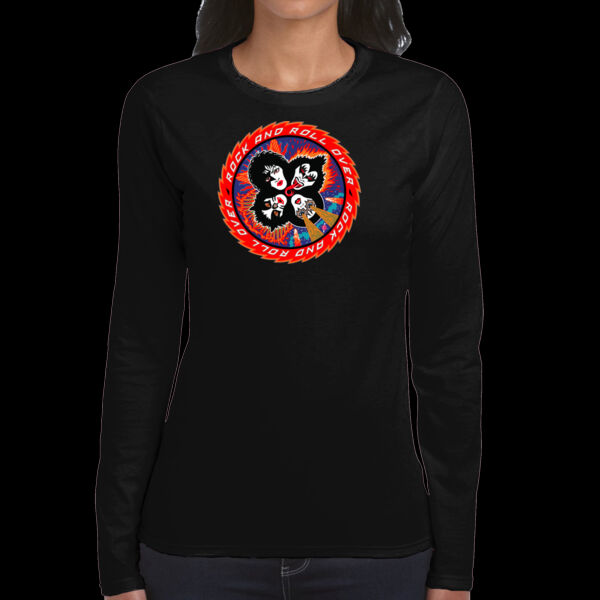 CAMISETA MUJER PERSONALIZADA KISS ROCK AND ROLL OVER  Thumbnail