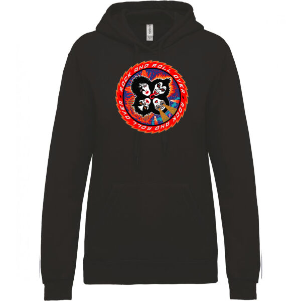 SUDADERA MUJER PERSONALIZADA KISS ROCK AND ROLL OVER  Thumbnail