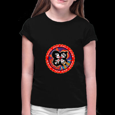 CAMISETA NIÑA PERSONALIZADA KISS ROCK AND ROLL Thumbnail